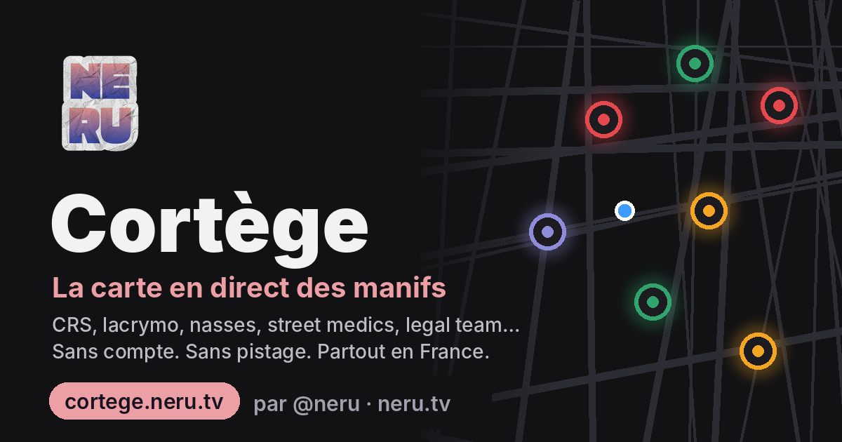 Cortège, la carte en direct des manifs